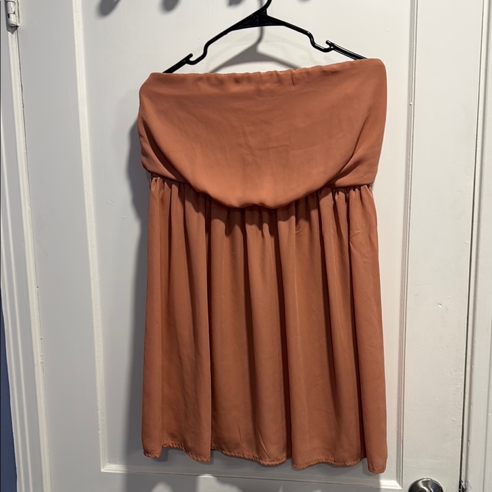 Elegant Rust Orange Dress